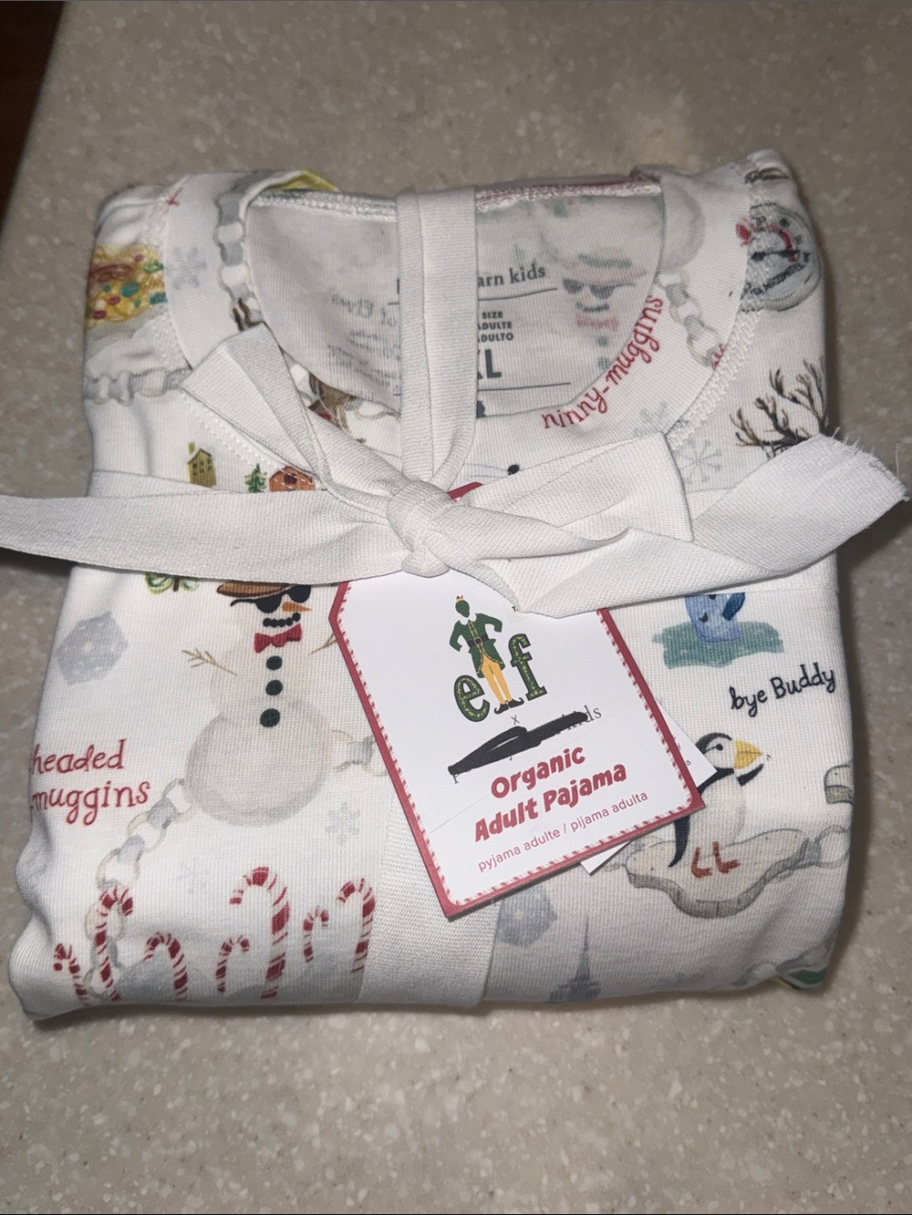 Pottery Barn Kids ELF the movie Buddy ADULT size XL  NEW WITH TAGS Pajamas pJ’s